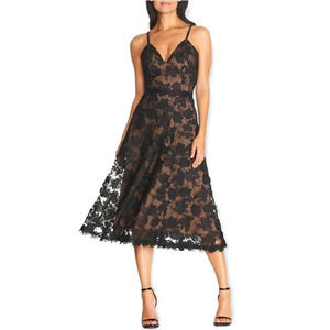 GREAT CONDITION! Dress the Population Tahani Floral Lace Dress Black Size XL